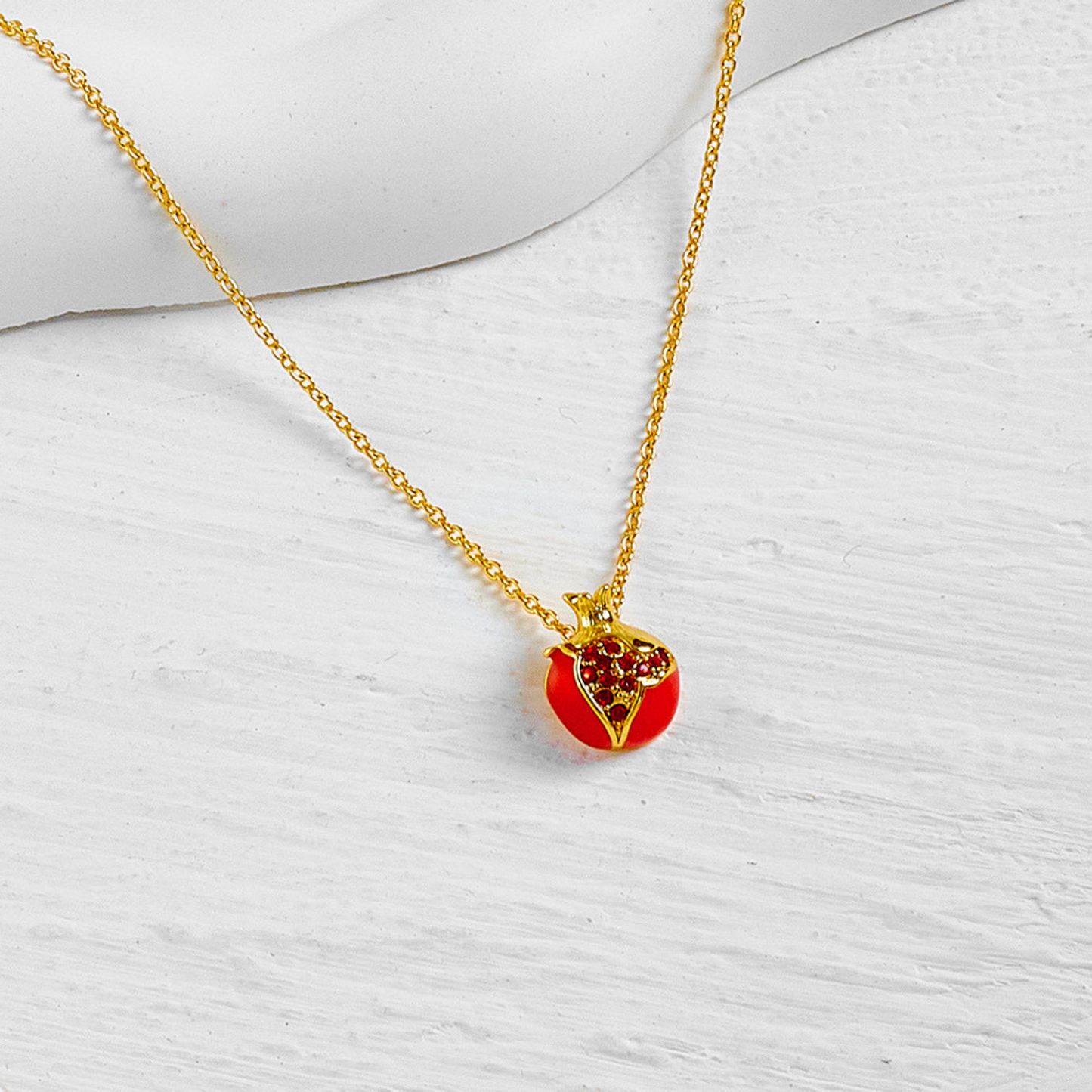 Minimalist Cherry Pendant Necklace for Women