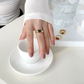 Statement Gold Filled Signet Rings for Women