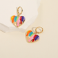 Colorful Heart Drop Earrings for Women