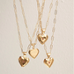 Handmade Gold Heart Pendant Necklace for Women