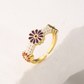 Minimalist Boho Flower Ring for Women
