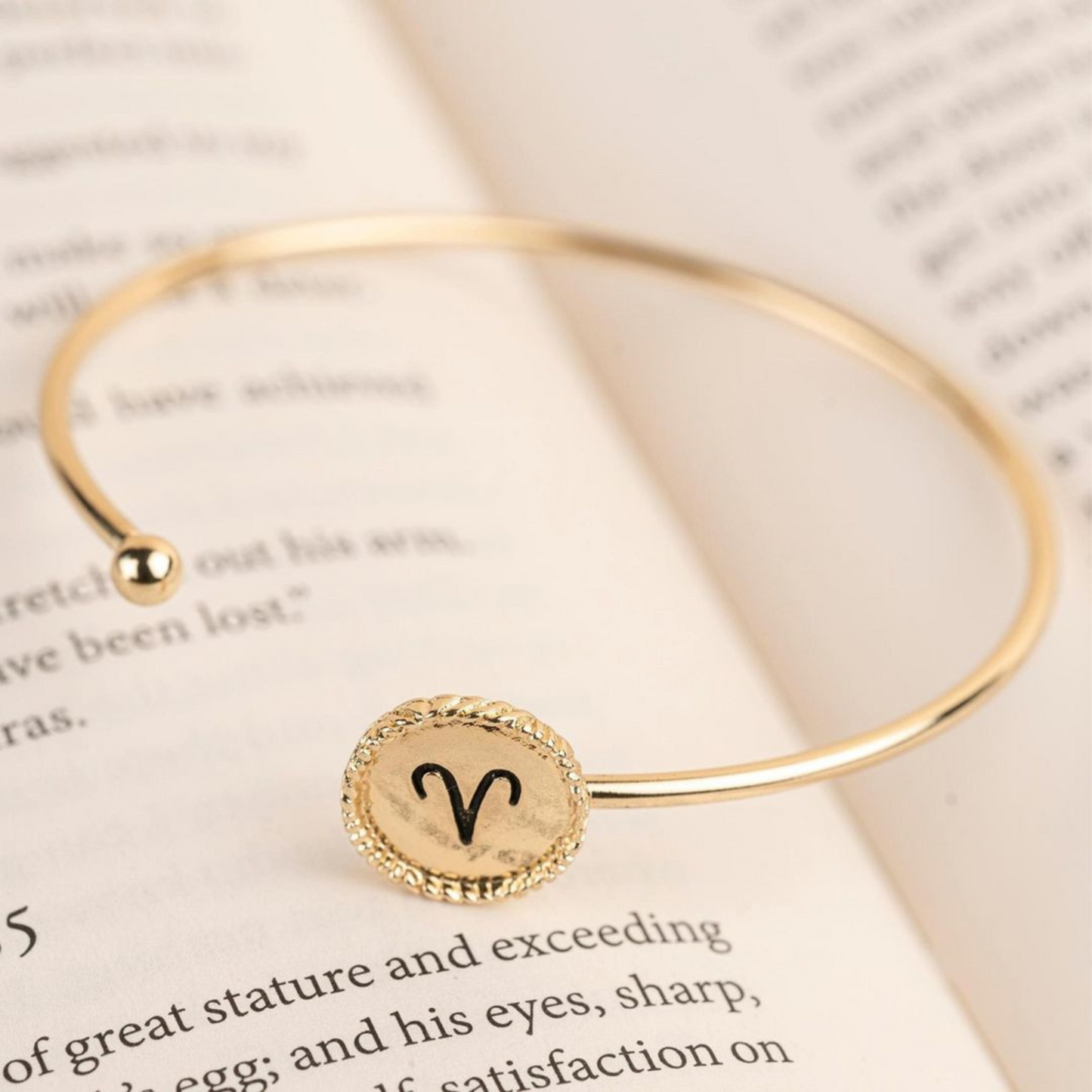 Gold Zodiac Sign Bracelet for Women