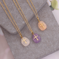 Statement Cross Gemstone Pendant Necklaces for Women