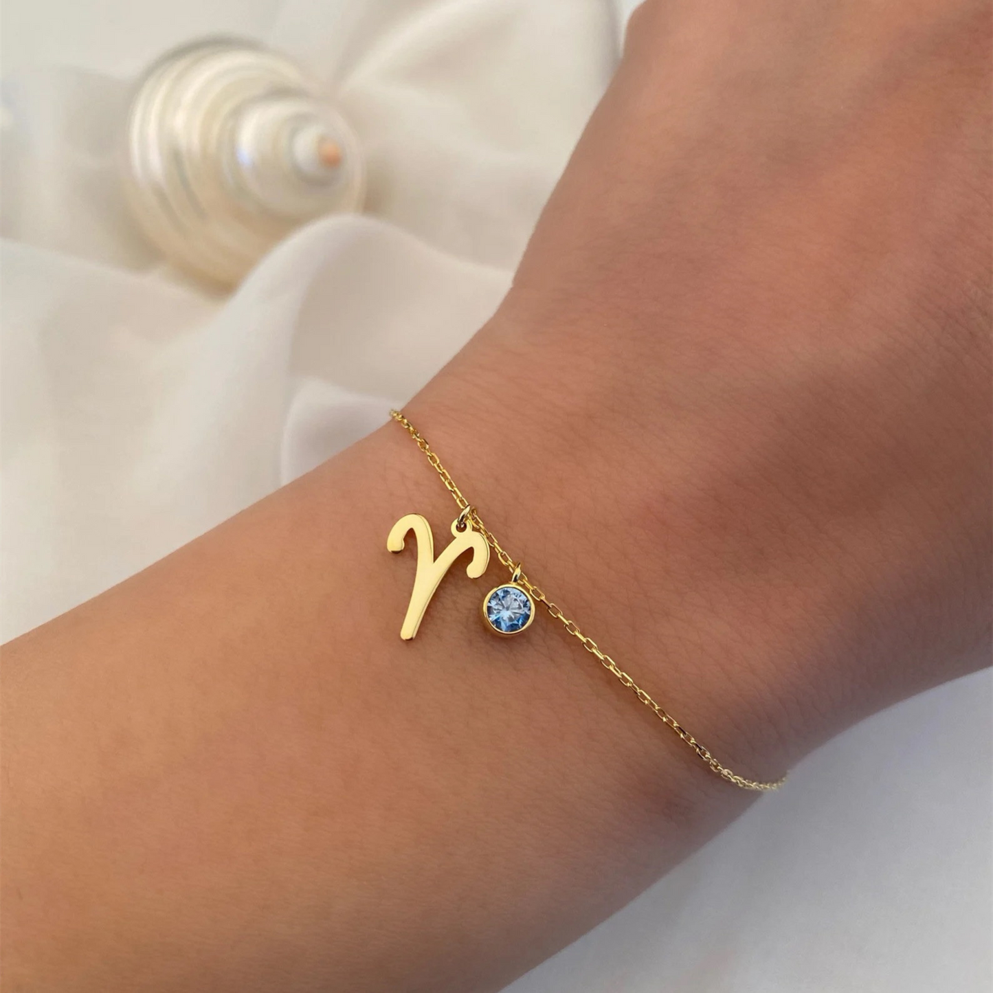 Minimalist Zodiac Sign Zircon Bracelet for Women