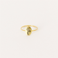 Minimalist Gold Birthstone Flower Rings for Women