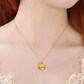 Gold Ball Zodiac Sign Necklace for Women