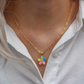 Statement Colorful Flower Necklace for Women