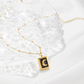 Minimalist Gold Chain Black Moon Necklace for Women