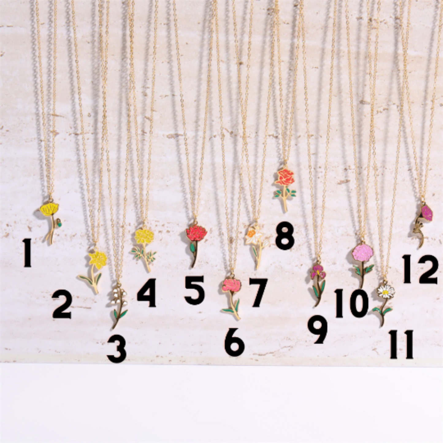 Minimalist Flower Pendant Necklace for Women